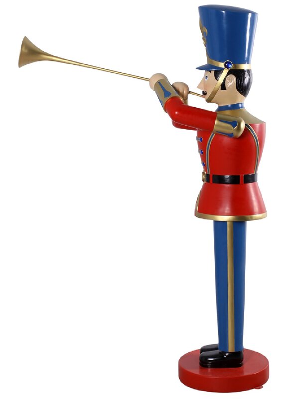 1.8m Tin Soldier & Coach Horn Life Size Resin Ornament — image 2