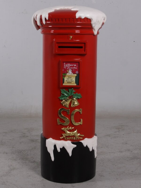 1m Letter To Santa Mailbox Life Size Resin Christmas Ornament — image 2