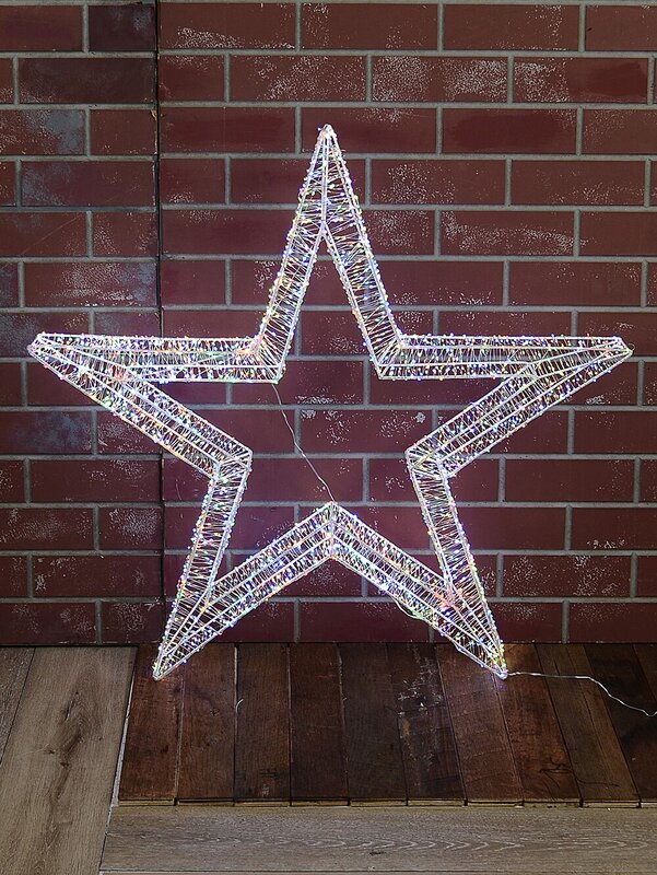 1m Multi Colour LED Lucid Christmas Star Light Display — image 6