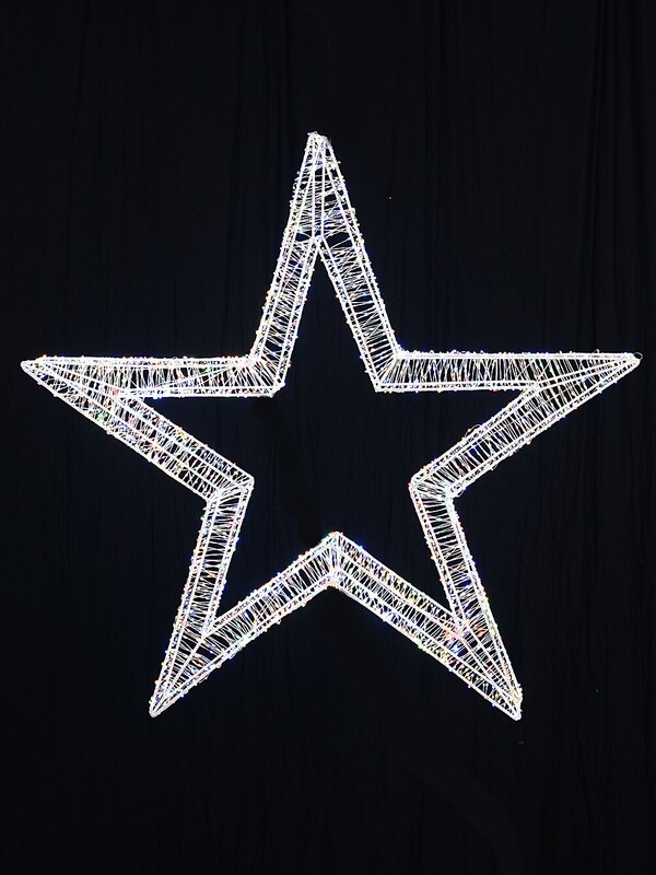 1m Multi Colour LED Lucid Christmas Star Light Display — image 3