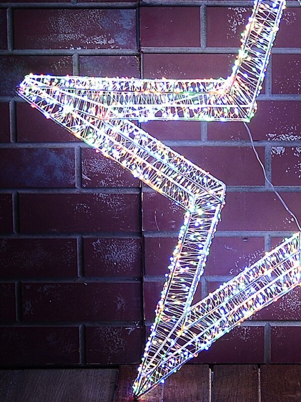 1m Multi Colour LED Lucid Christmas Star Light Display — image 5