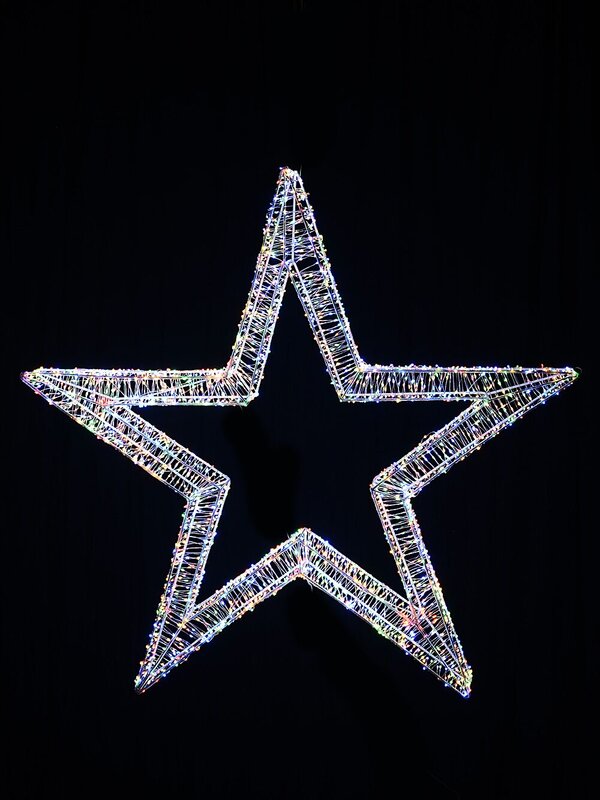 1m Multi Colour LED Lucid Christmas Star Light Display — image 4
