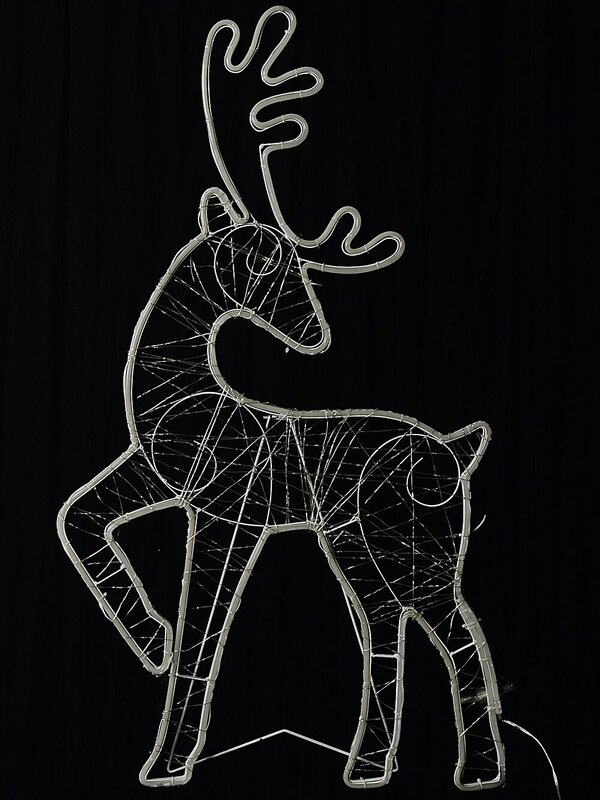 1m Radiant Standing Reindeer Outdoor Warm White Neon & String LED Display — image 3