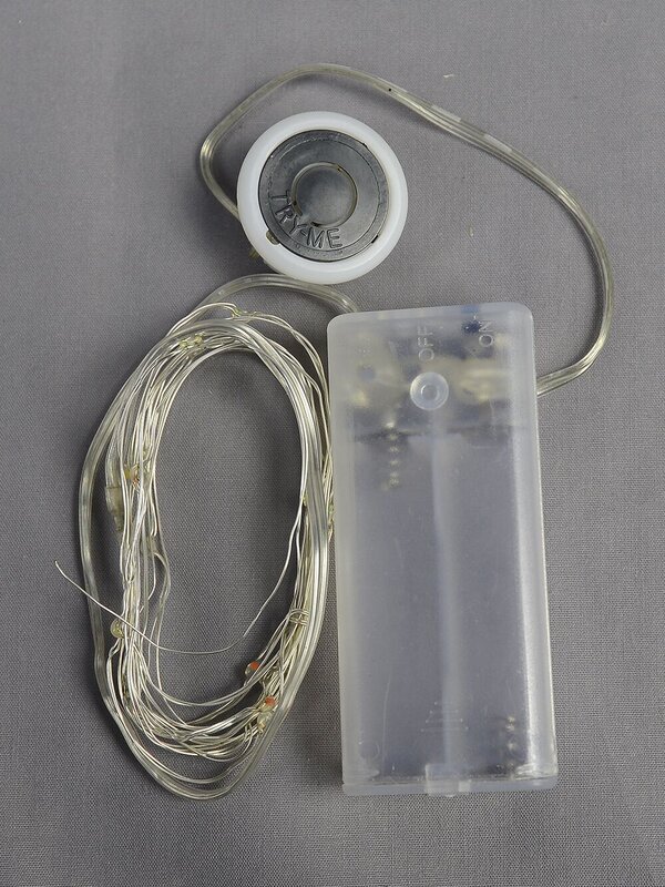 20 Multi Colour LED Micro Bulb Battery String Lights - 1m