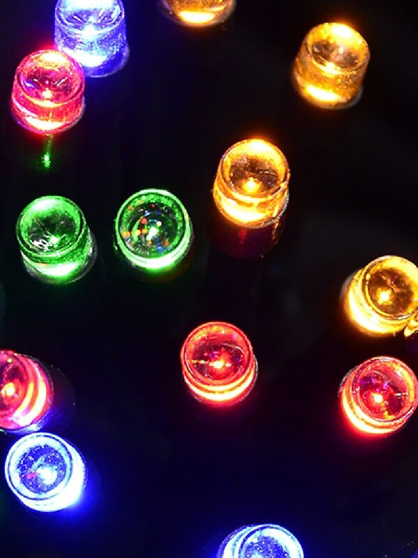 20 Multi Colour LED String Fairy Battery Lights With Static & Flash | 2.4m — image 3