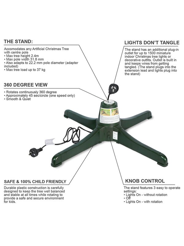 Rotating Christmas Tree Stand - Suit Trees Up To 2.4m — image 4