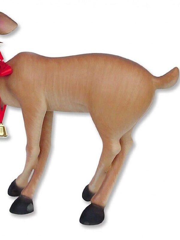 Funny Standing Life Size Christmas Reindeer Resin Decor Ornament - 1.4m — image 4