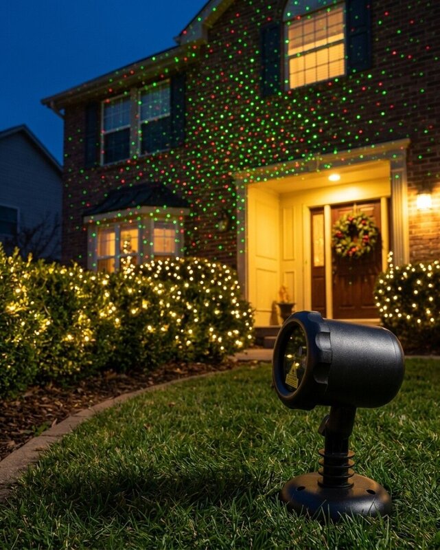 Red, Green & Blue Dot Multi Pattern LED Firefly Garden Laser Light | 17m x 17m — image 4