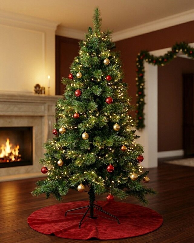1.8m Weymouth Dual Leaf Christmas Tree | 637 Tips & Hinged Branches — image 4