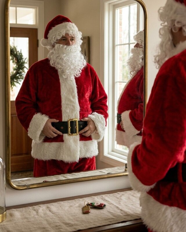 Premium 7 Piece Jolly Santa Suit Complete Costume Set | One Size Fits Most — image 4