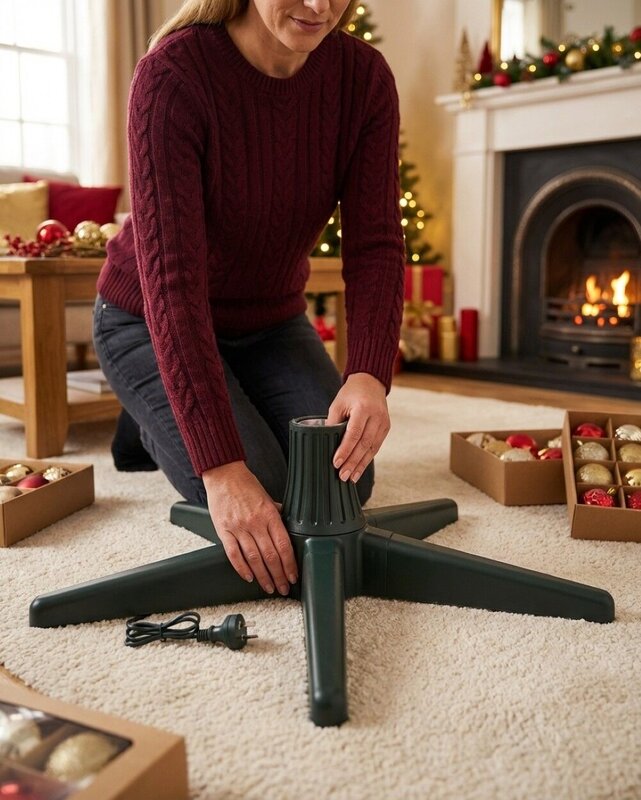 Universal Rotating 360 Artificial Christmas Tree Stand | For 19mm-32mm Pole — image 3