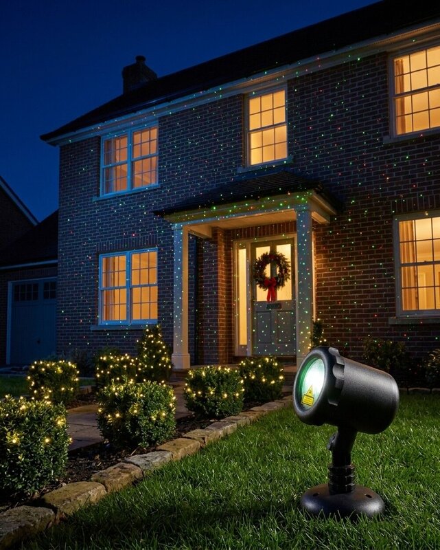 Red, Green & Blue Dot Multi Pattern LED Firefly Garden Laser Light | 17m x 17m — image 4