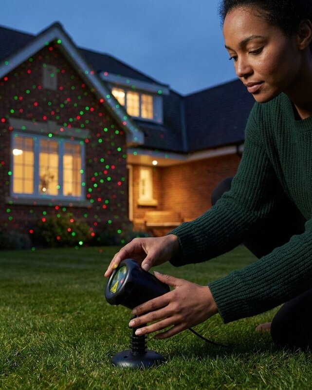 Red, Green & Blue Dot Multi Pattern LED Firefly Garden Laser Light | 17m x 17m — image 5