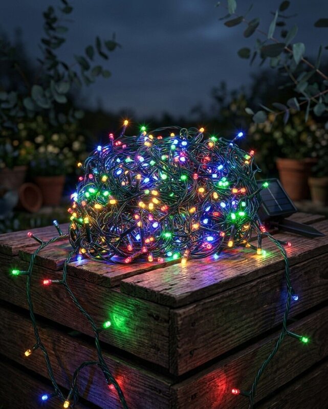 1000 Multi Colour LED Solar String Fairy Lights 8 Function | 100m — image 4