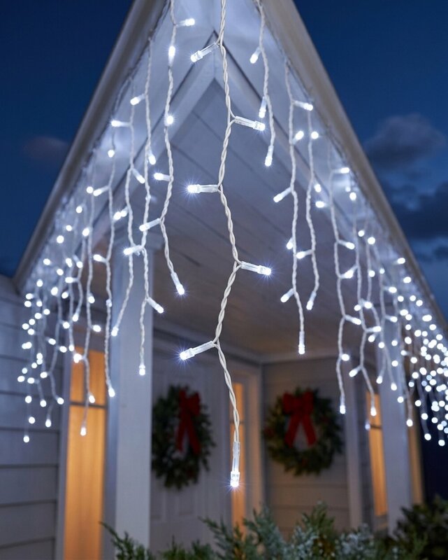 420 Cool White LED Icicle Lights 8 Function With Memory Hold | 10m — image 4