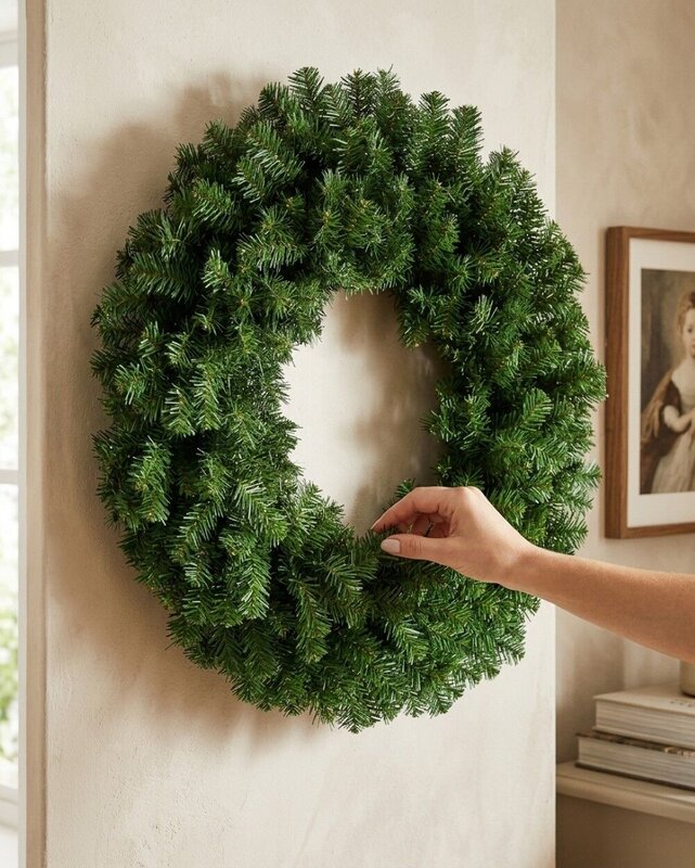 90cm Grand Statement Balsam Fir Christmas Wreath | High Density 354 Tips — image 3