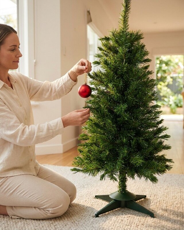 1.2m Valley Fir Evergreen Christmas Sapling Tree | 154 Tips & Attached Branches — image 3
