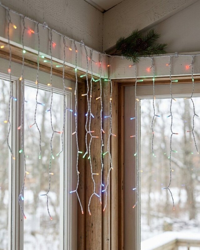 420 Multi Colour LED Icicle Lights 8 Function With Memory Hold | 10m — image 4