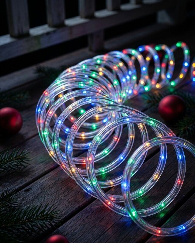 30m Outdoor Multi Colour LED Tube Rope Light | 8 Function Controller — image 3