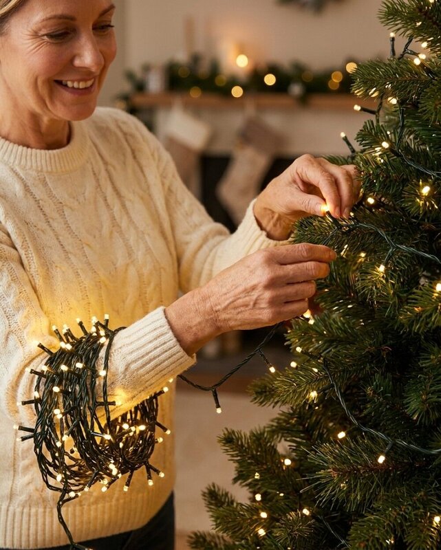 1000 Warm White LED String Fairy Lights 8 Function With Timer | 50m — image 3