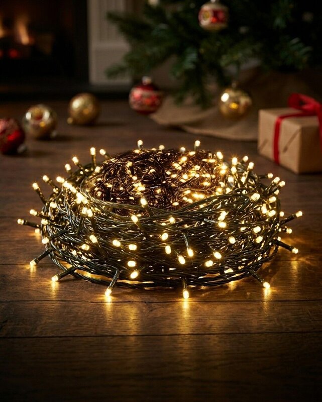 1000 Warm White LED String Fairy Lights 8 Function With Timer | 50m — image 2