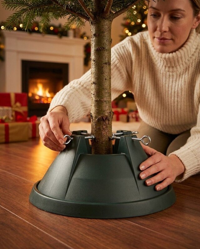 Extra Large Real Christmas Tree Stand 3.3L | For Live Trees Up To 2.8m Trees — image 3