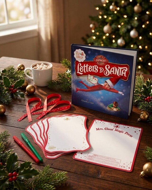 Official Elf On The Shelf: Letters To Santa Kit | 12 Piece Shrinkable Ornament Set — image 3