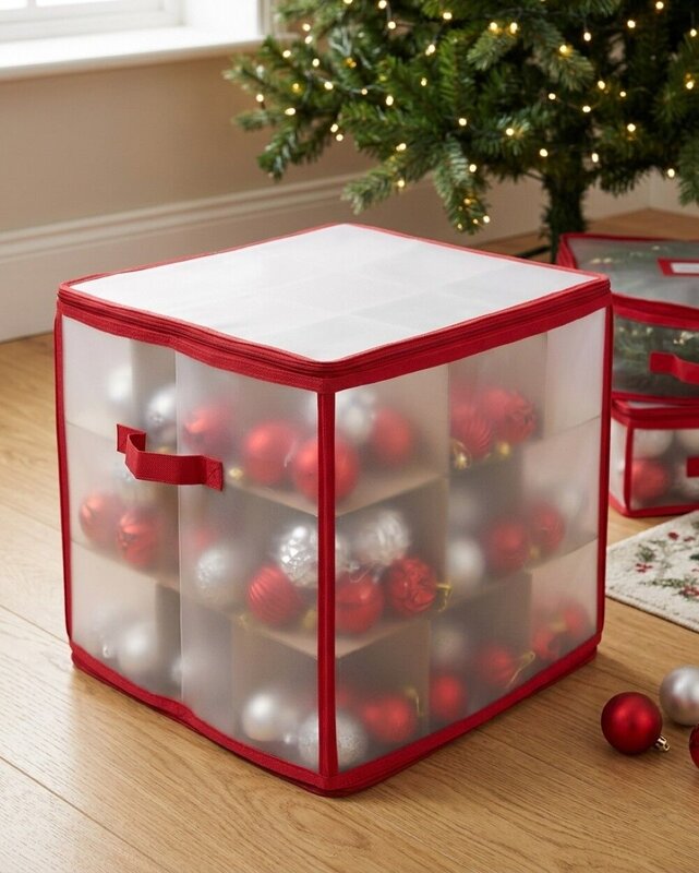 Bauble & Christmas Decorations Storage Box | Fits Up To 270x 60mm Baubles — image 2