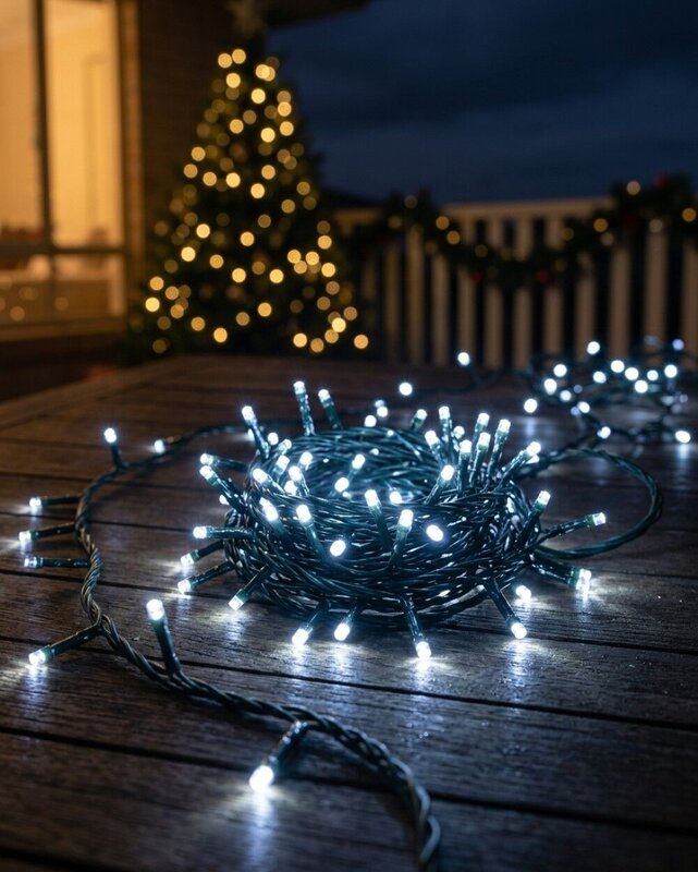 500 Cool White LED String Fairy Lights 8 Function | 25m — image 2