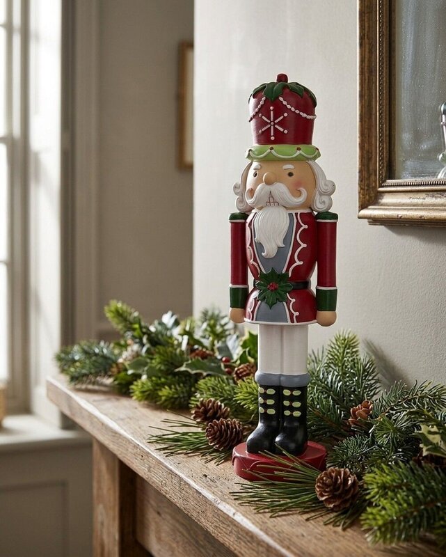 27cm Traditional Aristocrat Nutcracker Soldier Resin Figurine — image 4