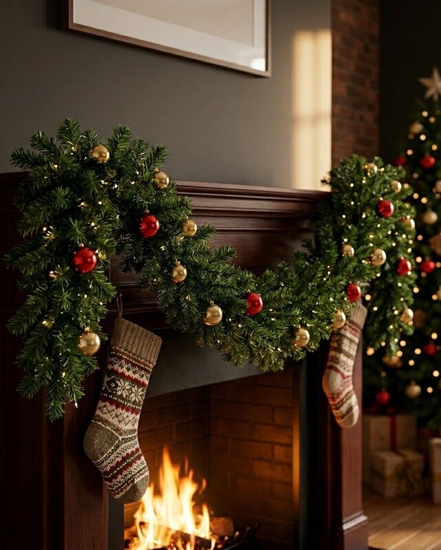 2.1m Thin Tip Balsam Fir Christmas Swag | 150 Tips — image 2