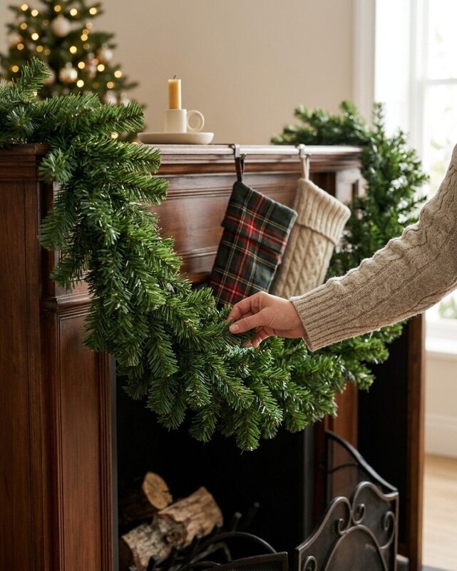 2.1m Thin Tip Balsam Fir Christmas Swag | 150 Tips — image 4