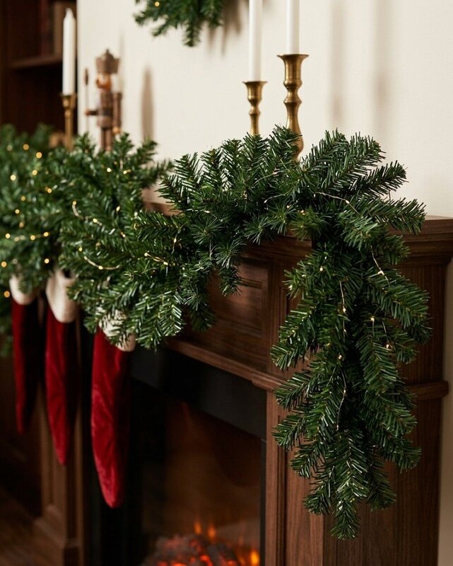 2.7m Canadian Pine Christmas Garland | 240 Tips — image 2