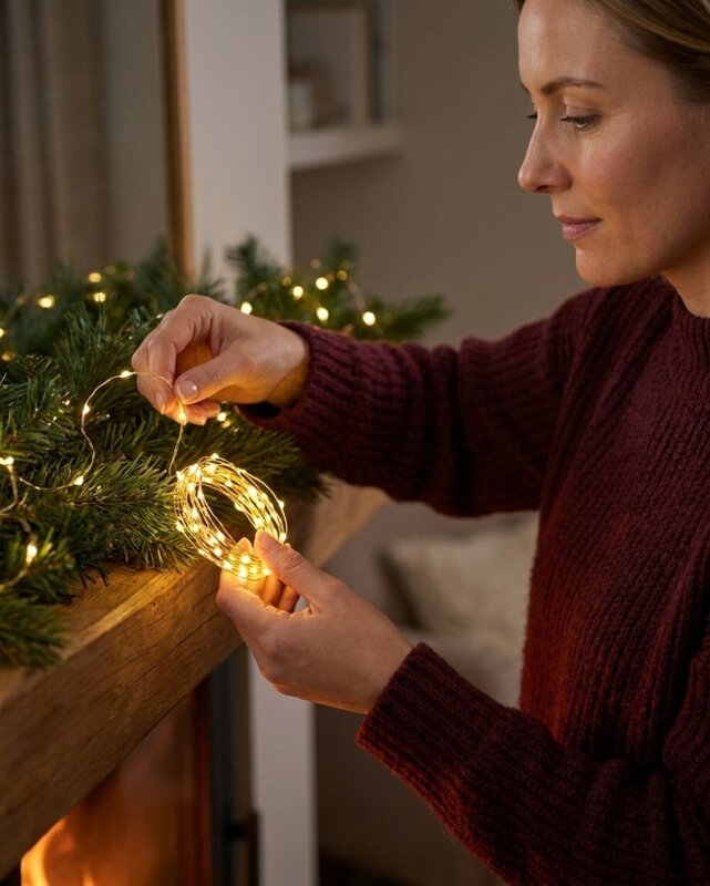 100 Warm White Seed LED String Fairy Battery Lights With Static & Flash | 10m — image 3