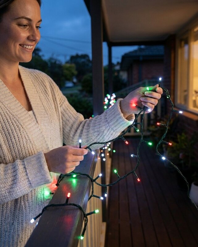 500 Multi Christmas Colour LED String Fairy Lights 8 Function With Timer | 25m — image 3
