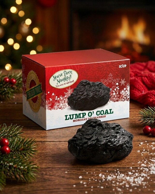 Official Naughty List Lump Of Coal | Santa Certified Gag Gift — image 2