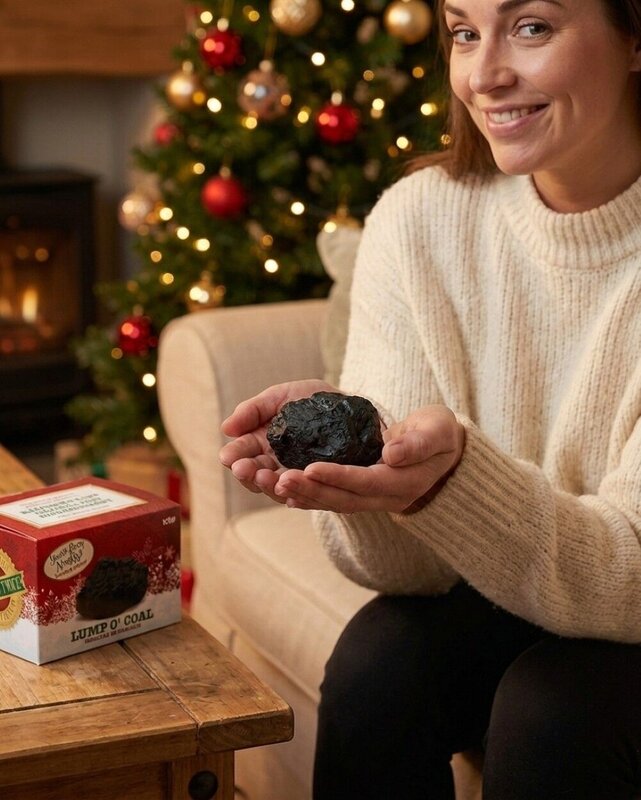 Official Naughty List Lump Of Coal | Santa Certified Gag Gift — image 3