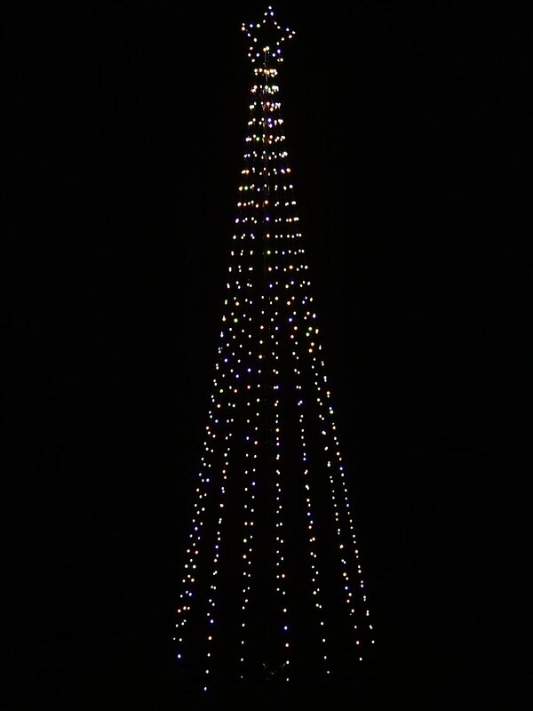 2.1m Aurora Dynamic Dual Colour LED Outdoor Conical Tree | 580 Lights — image 8