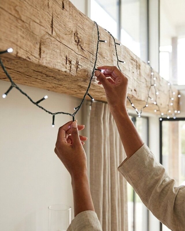 300 Cool White LED String Fairy Lights 8 Function With Timer | 15m — image 4