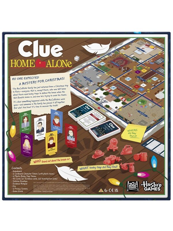Official Clue Home Alone Edition Board Game | Hasbro Holiday Mystery Game — image 5