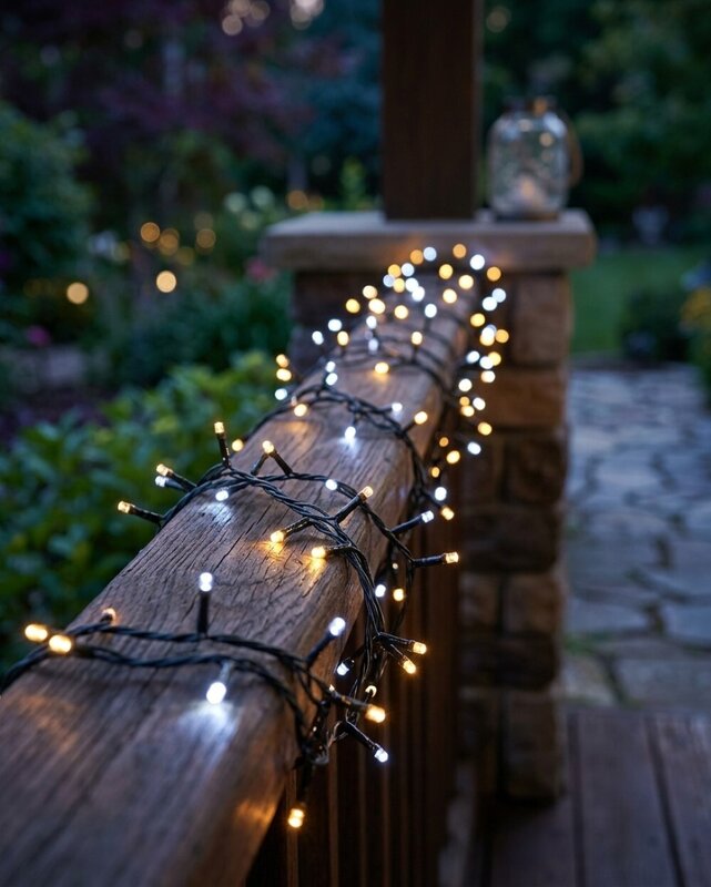 300 Warm & Cool White LED String Fairy Lights 8 Function With Timer | 15m — image 4
