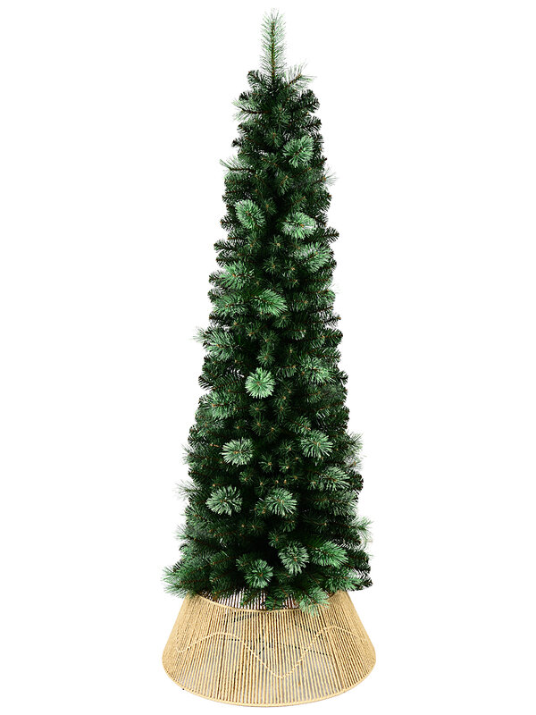 Natural Vertical Weave Paper Rope Christmas Tree Collar | 65cm — image 5