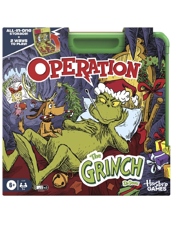 Official Hasbro Operation The Grinch Edition Game | Electronic Board Game