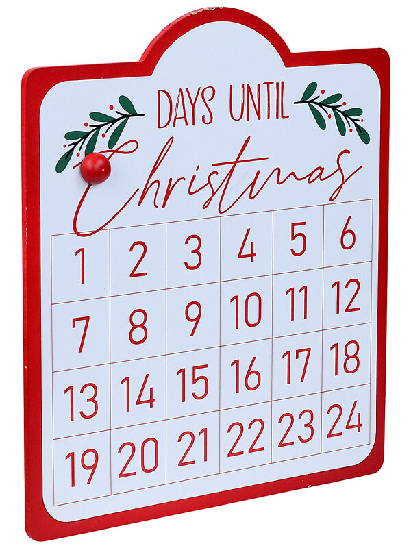 Days Until Christmas Wooden Advent Calendar Sign | 33cm