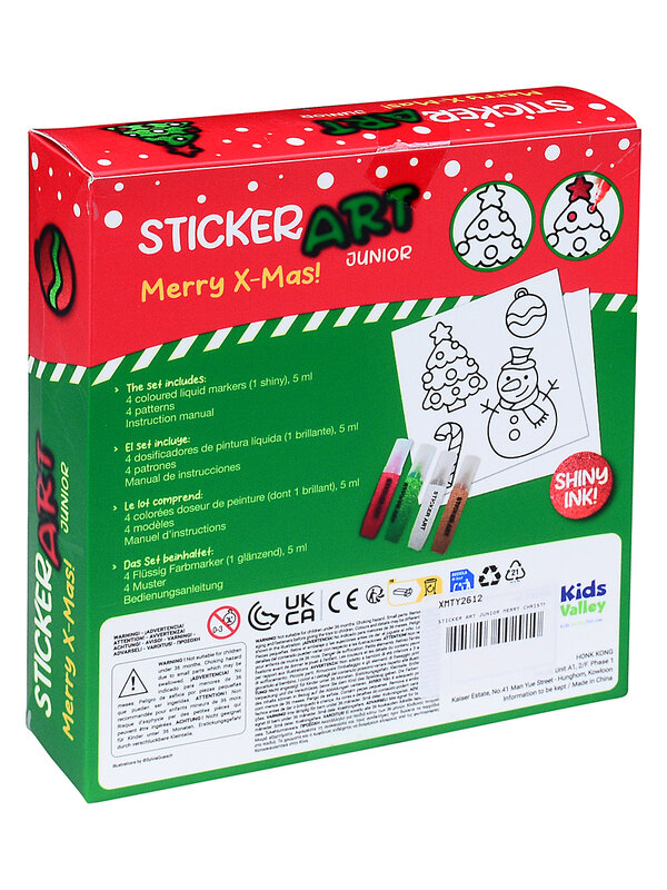 Sticker Art Junior Christmas Window Kit | DIY Translucent Craft