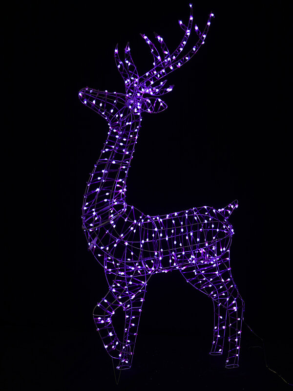 1.5m Rainbow Reindeer 3D Smart LED Outdoor Christmas Motif | 17 Sequences — image 7