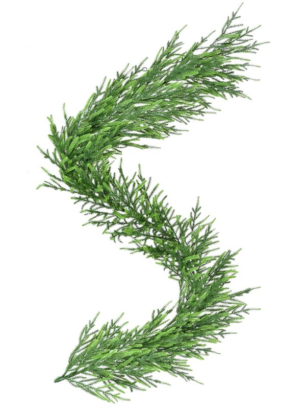 1.8m Cedar Leaf Christmas Garland | 120 Tips — image 3
