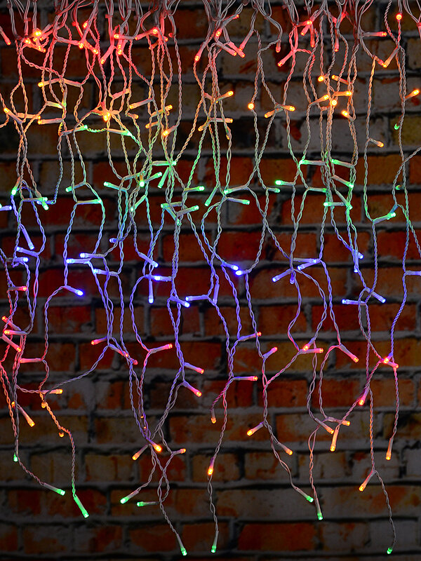 1660 Multi Colour LED Icicle String Lights 8 Function With Timer | 50m