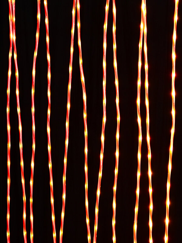 10m Warm White LED Red & White Noodle Rope Light | 8 Function Controller — image 2
