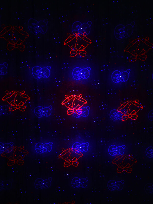 Red Green & Blue Multi Pattern LED Christmas Garden Laser Light | 17m x 15m — image 9